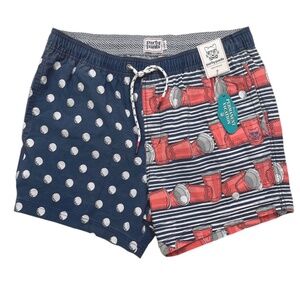 Party Pants Hall of Shame Beer Pong Swim Trunk Shorts XL